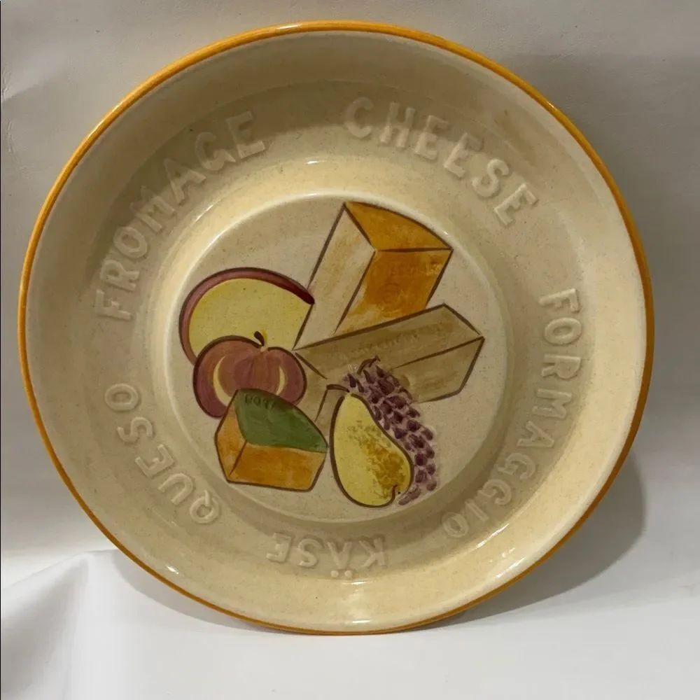 Cheese Serveware Plate with Fruit Design